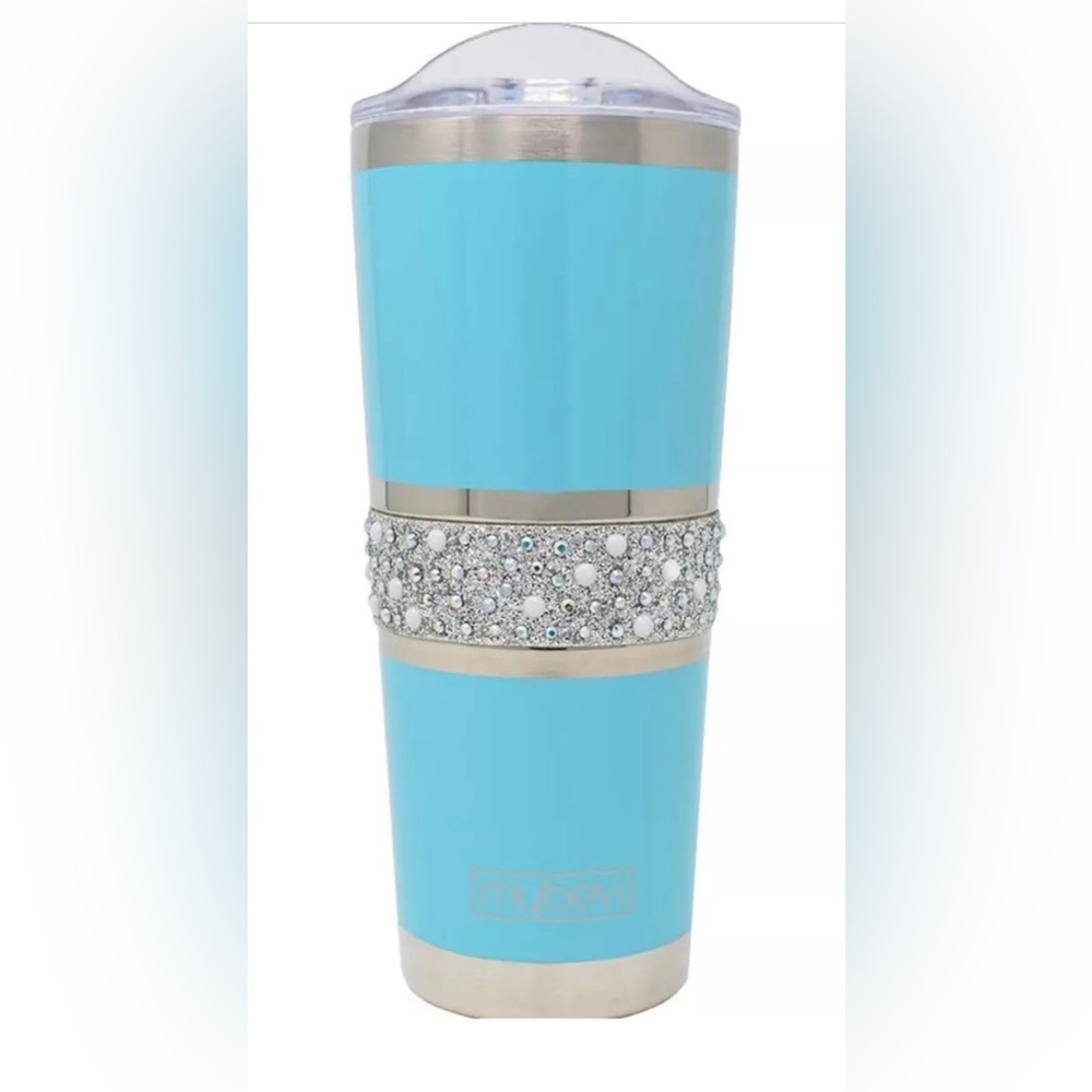 MyBevi Hollywood Tumbler Hot or Cold 20oz 591 ML Glitter Bejeweled Sparkle